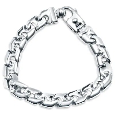 Pompeii3 Men's Link 14k Gold (65gram) Or Platinum (105gram) 11.5mm Bracelet 8.5" In Metallic