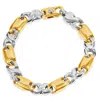 Pompeii3 Men's Link 14k Gold (65gram) Or Platinum (105gram) 9.5mm Bracelet 8.5" In Gold