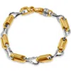 Pompeii3 Men's Link 14k Gold (66gram) Or Platinum (106gram) 8-9mm Bracelet 8.75" In Gold