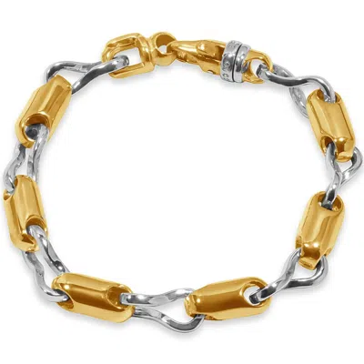 Pompeii3 Men's Link 14k Gold (66gram) Or Platinum (106gram) 8-9mm Bracelet 8.75"