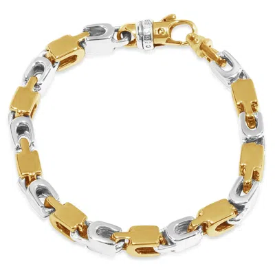 Pompeii3 Men's Link 14k Gold (69gram) Or Platinum (112gram) 7mm Bracelet 9" In Multi