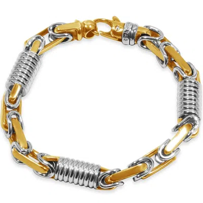 Pompeii3 Men's Link 14k Gold (72gram) Or Platinum (115gram) 7-9mm Bracelet 8.75" In Multi