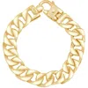 Pompeii3 Men's Link 14k Gold (95gram) Or Platinum (152gram) 13.5mm Bracelet 8.5" In Multi