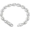 Pompeii3 Men's Marine 14k Gold (40gram) Or Platinum (75gram) 8.5mm Link Bracelet 8" In Multi