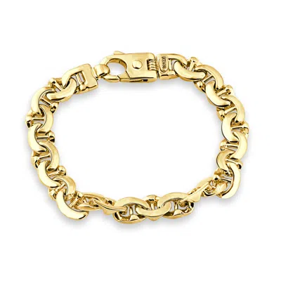 Pompeii3 Men's Marine 14k Gold (62gram) Or Platinum (100gram) 10.5mm Link Bracelet 8.25"