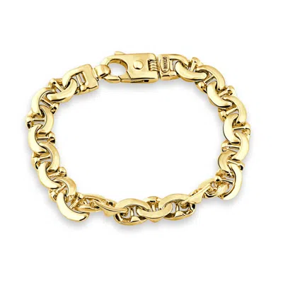 Pompeii3 Men's Marine 14k Gold (62gram) Or Platinum (100gram) 10.5mm Link Bracelet 8.25"