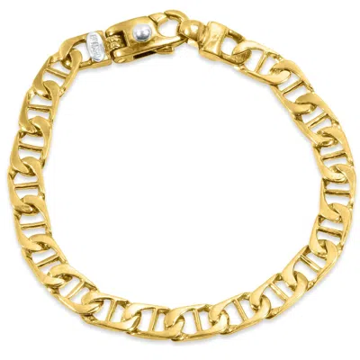 Pompeii3 Men's Marine Link 14k Gold (21gram) Or Platinum (35gram) 7.5mm Bracelet 8.5"