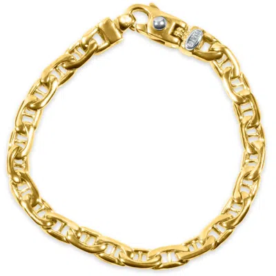 Pompeii3 Men's Marine Link 14k Gold (26gram) Or Platinum (43gram) 6.5mm Bracelet 8.5"