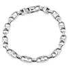 Pompeii3 Men's Marine Link 14k Gold (29gram) Or Platinum (47gram) 6.5mm Bracelet 8" In Multi