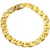 Pompeii3 Men's Marine Link 14k Gold (30gram) Or Platinum (48gram) 9mm Bracelet 8" In Multi