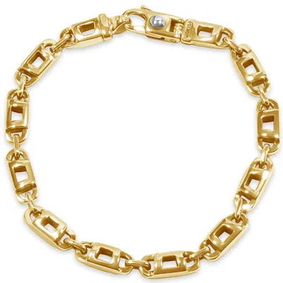 Pompeii3 Men's Marine Link 14k Gold (33gram) Or Platinum (53gram) 6mm Bracelet 8.5" In Multi