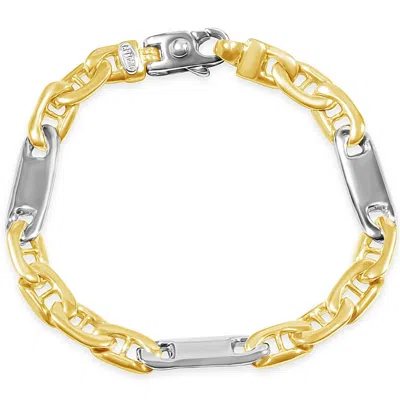 Pompeii3 Men's Marine Link 14k Gold (34gram) Or Platinum (55gram) 8.5mm Bracelet 8.5"