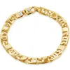 Shop Pompeii3 Men's Marine Link 14k Gold (37gram) Or Platinum (60gram) 8.5mm Bracelet 8.5"