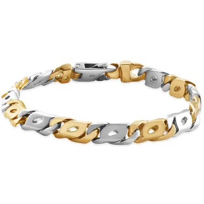 Pompeii3 Men's Marine Link 14k Gold (38gram) Or Platinum (61gram) 8mm Bracelet 8" In Multi