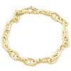 Pompeii3 Men's Marine Link 14k Gold (38gram) Or Platinum (62gram) 8mm Bracelet 8.5" In Silver