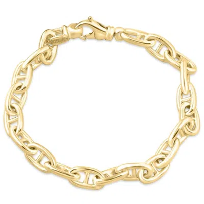 Pompeii3 Men's Marine Link 14k Gold (38gram) Or Platinum (62gram) 8mm Bracelet 8.5" In Silver