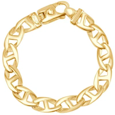 Pompeii3 Men's Marine Link 14k Gold (42gram) Or Platinum (68gram) 10.5mm Bracelet 8.75" In Orange