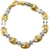 Pompeii3 Men's Marine Link 14k Gold (46gram) Or Platinum (74gram) 7-10mm Bracelet 8.5" In Gold