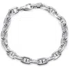 Pompeii3 Men's Marine Link 14k Gold (49gram) Or Platinum (78gram) 8mm Bracelet 8.5" In Silver