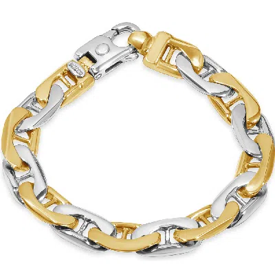 Pompeii3 Men's Marine Link 14k Gold (76gram) Or Platinum (123gram) 11.5mm Bracelet 8.5" In Multi
