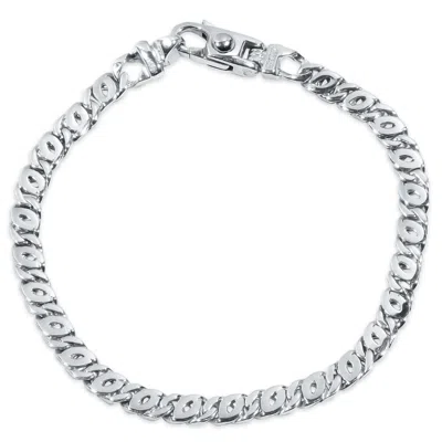 Pompeii3 Men's Mariner Link 14k Gold (17gram) Or Platinum (28gram) 5.5mm Bracelet 8.5" In Silver