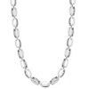Pompeii3 Men's Polished Steel Clasp Single Tone 8mm Flexible Link 24" Chain In Silver