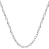 Pompeii3 Men's Polished Steel Single Tone Clasp 6mm Flexible Link 24" Chain In Silver
