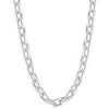 Pompeii3 Men's Polished Steel Single Tone Clasp 9.5mm Flexible Link 24" Chain In Silver