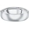 Pompeii3 Men's Polished Tungsten 6mm Dome Comfort Fit Ring Wedding Band In Multi