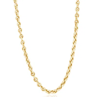 Pompeii3 Men's Rolo 14k Gold (66gram) Or Platinum (124gram) 7mm Link Chain Necklace 24" In Multi