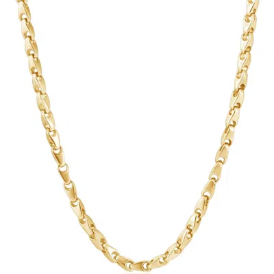 Pompeii3 Men's Seed 14k Gold (72gram) Or Platinum (135gram) 4.5mm Link Chain Necklace 24" In Pattern