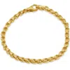 Pompeii3 Men's Seed Link 14k Gold (20gram) Or Platinum (32gram) 5mm Bracelet 8" In Silver