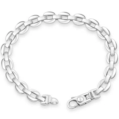 Pompeii3 Men's Solid 14k Gold (35grams) Or Platinum (57gram) Anchor Bracelet 8.5" In Multi