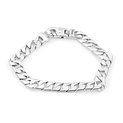 Pompeii3 Men's Solid 14k Gold (40gram) Or Platinum (65gram) 9mm Link Bracelet 8.5" In Multi