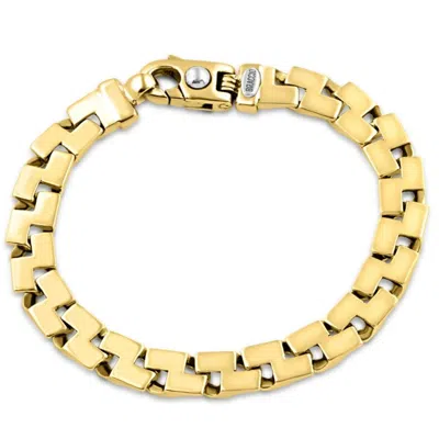 Pompeii3 Men's Solid 14k Gold (41grams) Or Platinum (67gram) 9.5mm Bracelet 8.5" In Silver