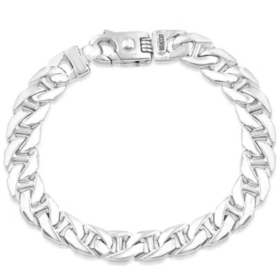 Pompeii3 Men's Solid 14k Gold (43gram) Or Platinum (69gram) 10mm Cuban Link Bracelet 8.5" In Multi