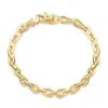 Pompeii3 Men's Solid 14k Gold (56grams) Or Platinum (100gram) 7mm Bracelet 8.5" In Multi
