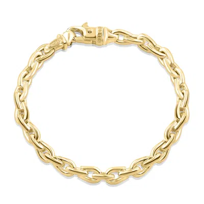 Pompeii3 Men's Solid 14k Gold (56grams) Or Platinum (100gram) 7mm Bracelet 8.5" In Multi