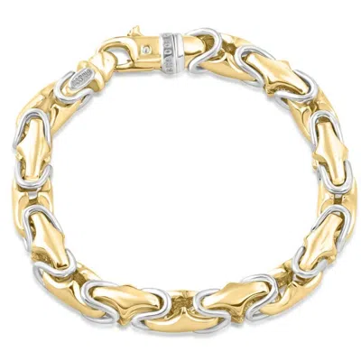 Pompeii3 Men's Solid 14k Gold (74gram) Or Platinum (143gram) 8.7mm Link Bracelet 8.5"