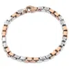 Pompeii3 Men's Tight Link 14k Gold (50gram) Or Platinum (81gram) 5.5mm Bracelet 8.5" In Silver