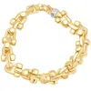 Pompeii3 Men's U-shape Link 14k Gold (113gram) Or Platinum (181gram) 13mm Bracelet 9" In Multi