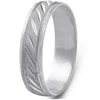 Pompeii3 Mens 10k Black Gold Mens Hand Carved 5mm Wide Ring Wedding Band In Multi