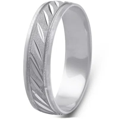 Pompeii3 Mens 10k Black Gold Mens Hand Carved 5mm Wide Ring Wedding Band In Multi
