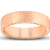 Pompeii3 Mens 10k Rose Gold 6mm Comfort Fit Braided Brushed Wedding Band Comfor Fit In Multi