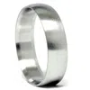 Pompeii3 Mens 14k White Gold 6mm Designer Chad Ra Wedding Band Size Selectable In Multi