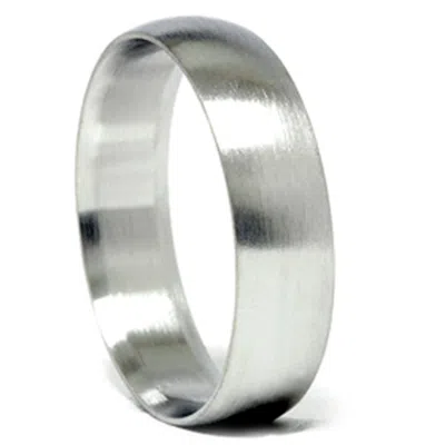 Pompeii3 Mens 14k White Gold 6mm Designer Chad Ra Wedding Band Size Selectable In Multi