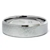 Pompeii3 Mens 14k White Gold Hammered Beveled Wedding Band New Size Selectable In Multi