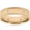 Pompeii3 Mens 14k Yellow Gold Diamond Comfort Fit 6mm High Polished Wedding Band Ring New In Silver