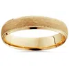 Pompeii3 Mens 14k Yellow Gold Hammered 5mm Wedding Band Size Selectable In Multi