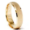 Pompeii3 Mens 14k Yellow Gold Wedding Ring Brushed Band New Size Selectable In Multi